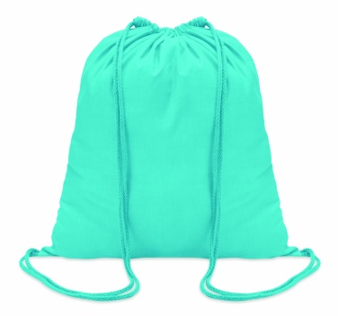 Logo trade business gifts image of: 100gr/m² cotton drawstring bag